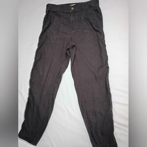 LOFT Women Dark Gray Cargo Pants